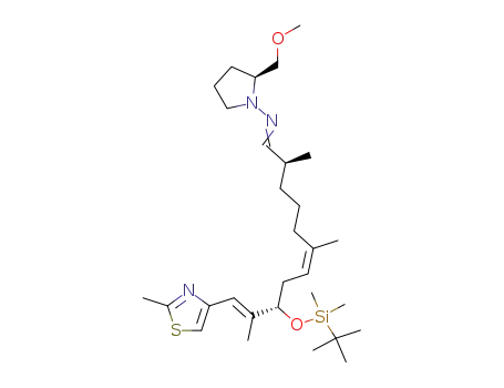 [(6Z,10E)-(2S,9S)-9-(tert-Butyl-dimethyl-silanyloxy)-2,6,10-trimethyl-11-(2-methyl-thiazol-4-yl)-undeca-6,10-dien-(E)-ylidene]-((S)-2-methoxymethyl-pyrrolidin-1-yl)-amine