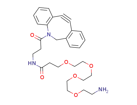 Molecular Structure of 1255942-08-5 (DBCO-PEG4-amine)