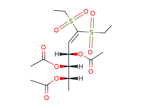 L-<i>arabino</i>-3,4,5-triacetoxy-1,1-bis-ethanesulfonyl-hex-1-ene