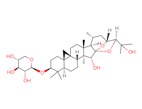 b-D-Xylopyranoside, (3b,15a,16a,23R,24S)-16,23:16,24-diepoxy-15,25-dihydroxy-9,19-cyclolanostan-3-yl                                                                                                    