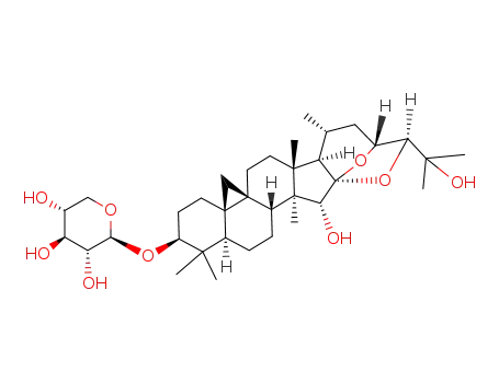 Molecular Structure of 27994-11-2 (CIMIGENOL 3-O-BETA-D-XYLOPYRANOSIDE)