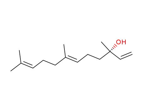 Molecular Structure of 1119-38-6 ([S-(E)]-3,7,11-trimethyldodeca-1,6,10-trien-3-ol)
