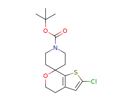 Spiro[piperidine-4,7'-[7H]thieno[2,3-c]pyran]-1-carboxylic acid, 2'-chloro-4',5'-dihydro-, 1,1-diMethylethyl ester(1307248-45-8)
