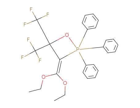 Molecular Structure of 76790-80-2 (1,2-Oxaphosphetane,
3-(diethoxymethylene)-2,2-dihydro-2,2,2-triphenyl-4,4-bis(trifluoromethyl
)-)