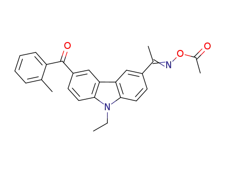 Molecular Structure of 478556-66-0 (1-[9-Ethyl-6-(2-methylbenzoyl)-9H-carbazol-3-yl]ethanone 1-(O-acetyloxime))