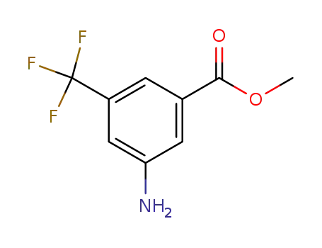 Molecular Structure of 22235-25-2 (3-AMINO-5-TRIFLUOROMETHYL-BENZOIC ACID METHYL ESTER)
