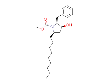 (2S,3S,5R)-2-(phenylmethyl)-1-carbomethoxy-5-nonyl-3-pyrrolidinol