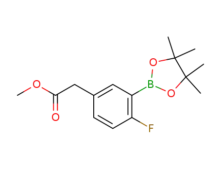 2- 플루오로 -5- (메 톡시 카르 보닐 메틸) 페닐 보론 산, 피나 콜 에스테르