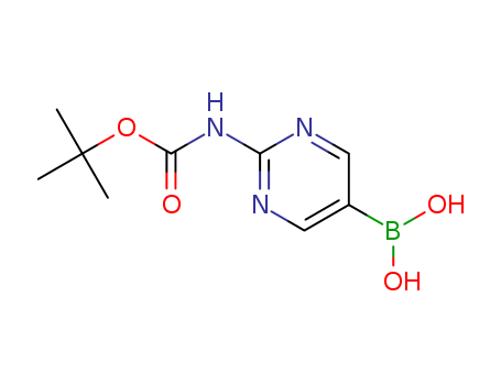 [2-[(2-methylpropan-2-yl)oxycarbonylamino]pyrimidin-5-yl]boronic acid cas no. 883231-25-2 97%