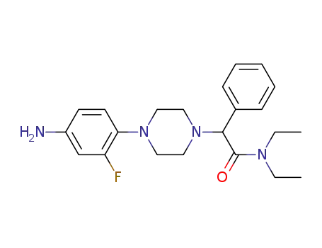 2-[4-(4-amino-2-fluoro-phenyl)-piperazin-1-yl]-N,N-diethyl-2-phenyl-acetamide
