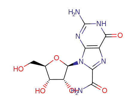 Molecular Structure of 78131-46-1 (8-carbamoylguanosine)