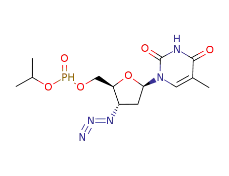 Molecular Structure of 329237-18-5 (Thymidine, 3'-azido-3'-deoxy-, 5'-(1-methylethyl phosphonate))
