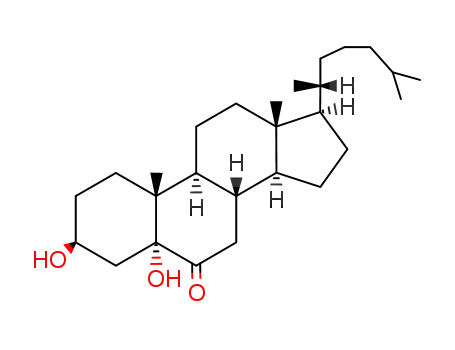 Molecular Structure of 13027-33-3 (5ALPHA-CHOLESTAN-3BETA,5ALPHA-DIOL-6-ONE)