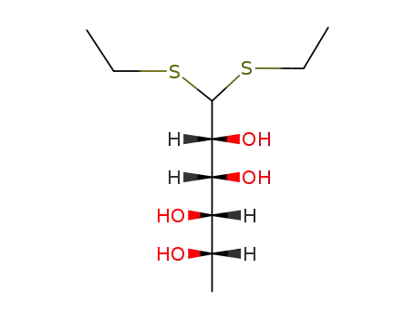 Molecular Structure of 6748-70-5 (L-RHAMNOSE DIETHYLMERCAPTAL)