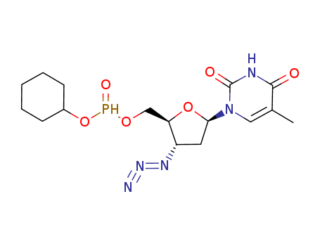 THYMIDINE, 3'-AZIDO-3'-DEOXY-, 5'-(CYCLOHEXYL PHO...