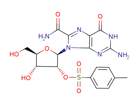 Molecular Structure of 99691-93-7 (8-Carbamoyl-2'-O-p-toluenesulfonyladenosine)