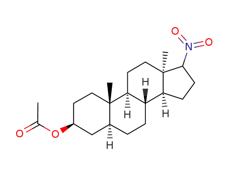 Molecular Structure of 95723-33-4 (3β-acetoxy-17ξ-nitro-5α,13α-androstane)
