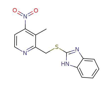 1H-Benzimidazole,2-[[(3-methyl-4-nitro-2-pyridinyl)methyl]thio]-
