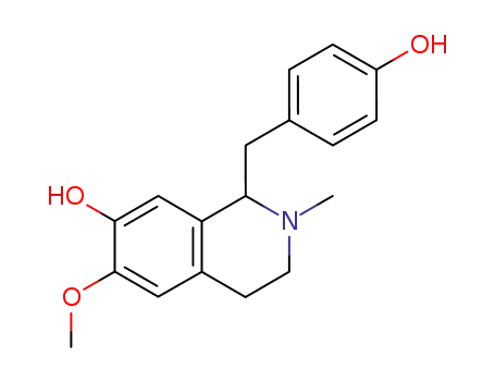 7-Isoquinolinol,
1,2,3,4-tetrahydro-1-[(4-hydroxyphenyl)methyl]-6-methoxy-2-methyl-