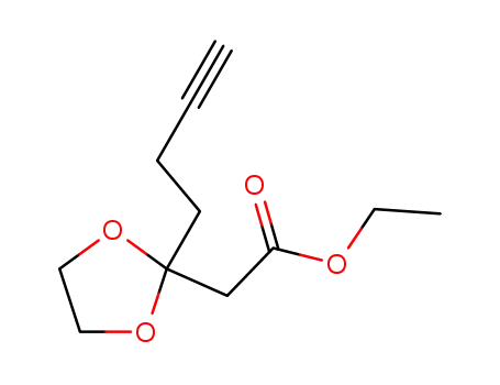 1,3-Dioxolane-2-acetic acid, 2-(3-butynyl)-, ethyl ester