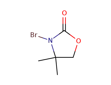 Molecular Structure of 60491-95-4 (3-BROMO-4,4-DIMETHYL-2-OXAZOLIDINONE)