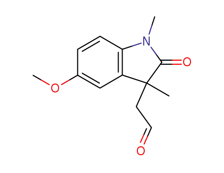 2-(5-methoxy-1,3-dimethyl-2-oxoindolin-3-yl)acetaldehyde