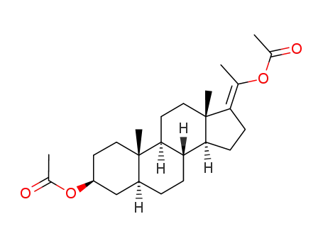 Molecular Structure of 1080507-42-1 (5β-pregnene-(17(20)<i>c</i>)-diyl-(3β.20)-diacetate)