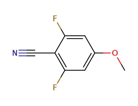 Molecular Structure of 123843-66-3 (2,6-Difluoro-4-methoxybenzonitrile)