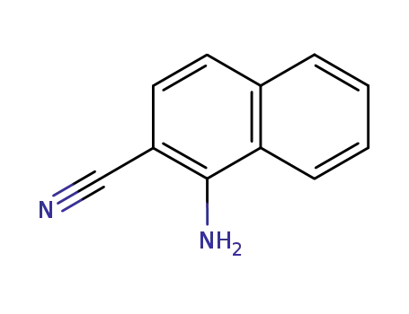 Molecular Structure of 3100-67-2 (1-amino-2-naphthonitrile)