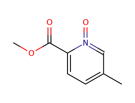 2-Pyridinecarboxylic acid, 5-methyl-, methyl ester, 1-oxide