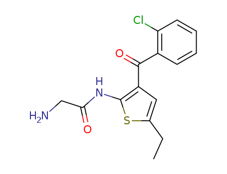 Acetamide, 2-amino-N-[3-(2-chlorobenzoyl)-5-ethyl-2-thienyl]-