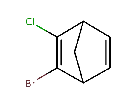 Molecular Structure of 128780-26-7 (Bicyclo[2.2.1]hepta-2,5-diene, 2-bromo-3-chloro-)
