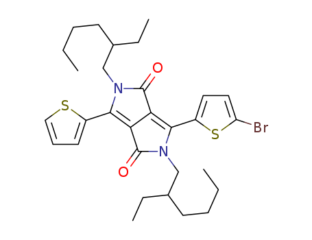 Pyrrolo[3,4-c]pyrrole-1,4-dione, 3-(5-bromo-2-thienyl)-2,5-bis(2-ethylhexyl)-2,5-dihydro-6-(2-thienyl)-(1308671-90-0)