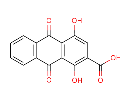 Molecular Structure of 6416-55-3 (9,10-Dihydro-1,4-dihydroxy-9,10-dioxo-2-anthracenecarboxylic acid)