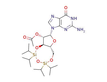 2'-O-acetyl-3',5'-O-(tetraisopropyldisiloxane-1,3-diyl)-ara-guanosine