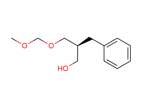 Molecular Structure of 128349-90-6 ((S)-2-Methoxymethoxymethyl-3-phenyl-propan-1-ol)