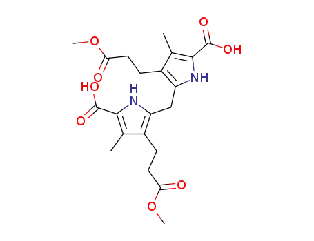 4,4'-bis-(2-methoxycarbonyl-ethyl)-3,3'-dimethyl-5,5'-methanediyl-bis-pyrrole-2-carboxylic acid