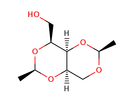 Molecular Structure of 212121-56-7 ((1R,3S,5S,6R,8S)-3,8-dimethyl-2,4,7,9-tetraoxabicyclo<4.4.2>dec-5-ylmethanol)