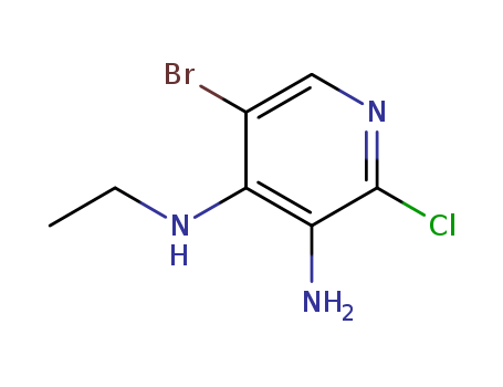 5-broMo-2-chloro-N-ethylpyridine-3,4-diaMine