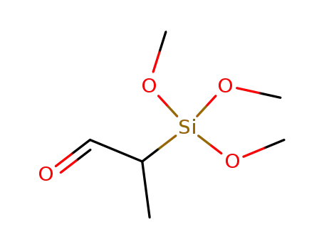 Molecular Structure of 88276-91-9 (Propanal, 2-(trimethoxysilyl)-)