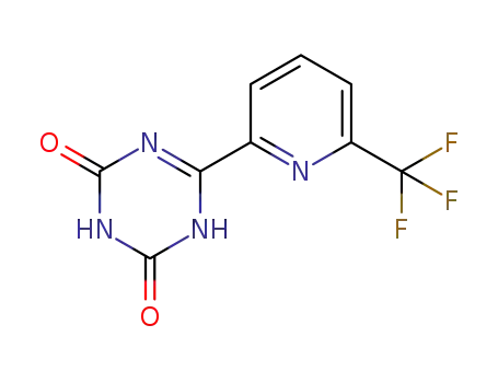Molecular Structure of 1446507-38-5 (6-(6-(trifluoromethyl)pyridin-2-yl)-1,3,5-triazine-2,4(1H,3H)-dione)