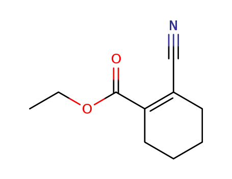 Molecular Structure of 41902-32-3 (Ethyl 2-cyanocyclohex-1-enecarboxylate)