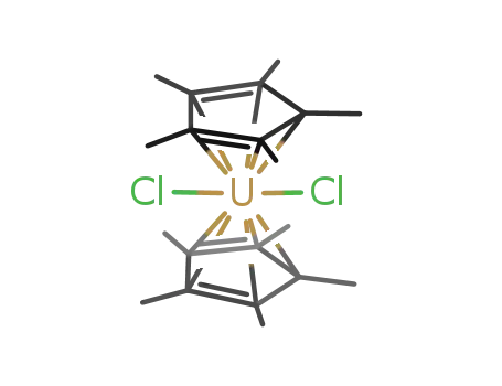 Uranium, dichlorobis((1,2,3,4,5-eta)-1,2,3,4,5-pentamethyl-2,4-cyclopentadien-1-yl)-