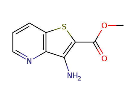 Molecular Structure of 111042-90-1 (METHYL 3-AMINOTHIENO[3,2-B]PYRIDINE-2-CARBOXYLATE)