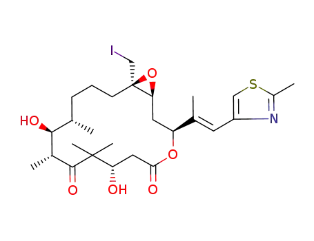 (1S,3S,7S,10R,11S,12S,16R)-7,11-Dihydroxy-16-iodomethyl-8,8,10,12-tetramethyl-3-[(E)-1-methyl-2-(2-methyl-thiazol-4-yl)-vinyl]-4,17-dioxa-bicyclo[14.1.0]heptadecane-5,9-dione