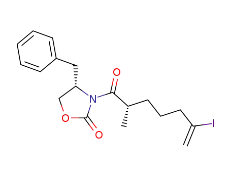 2-Oxazolidinone,
3-[(2S)-6-iodo-2-methyl-1-oxo-6-heptenyl]-4-(phenylmethyl)-, (4S)-