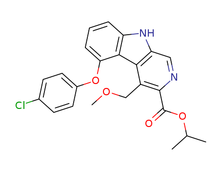 9H-Pyrido[3,4-b]indole-3-carboxylicacid, 5-(4-chlorophenoxy)-4-(methoxymethyl)-, 1-methylethyl ester