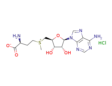 Molecular Structure of 24346-00-7 (S-ADENOSYL-L-METHIONINE CHLORIDE SALT)