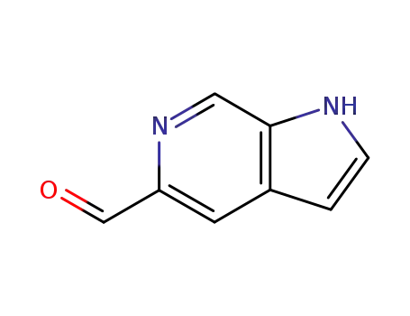 Molecular Structure of 130473-26-6 (1H-Pyrrolo[2,3-c]pyridine-5-carboxaldehyde (9CI))