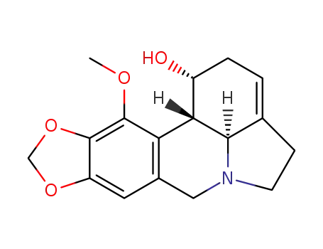 Molecular Structure of 568-23-0 (3,12-Didehydro-11-methoxy-9,10-[methylenebis(oxy)]galanthan-1α-ol)